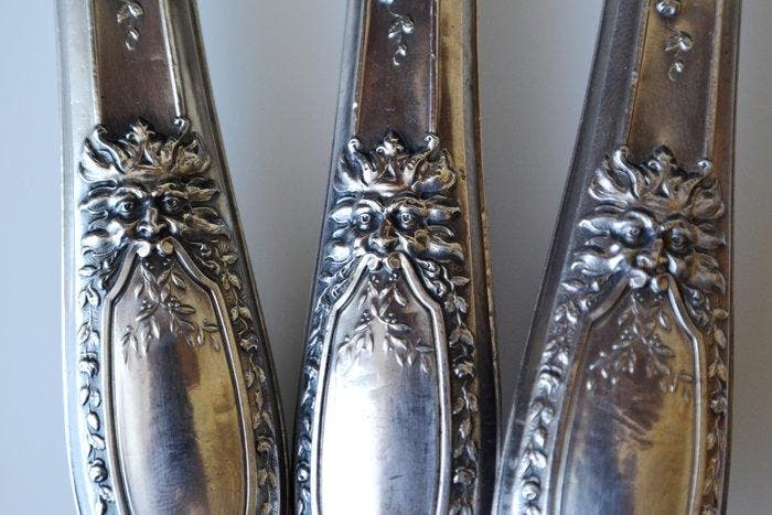 Bestekset - Zilver - Parijs, Antiek en Kunst, Antiek | Zilver en Goud