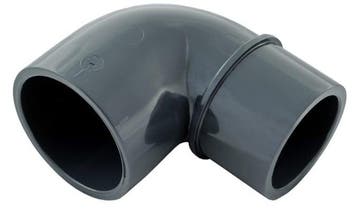 PVC knie 90 graden verlopend 63/50mm x 63mm, Ophalen of Verzenden, Nieuw