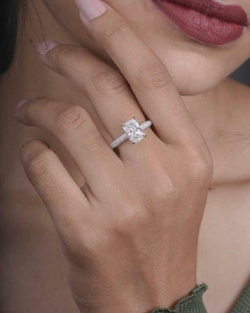 Zonder minimumprijs - Ring - 18 karaat Witgoud - 2.59ct. tw.