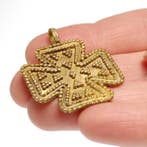 Viking periode Goud Filigree kruis hanger