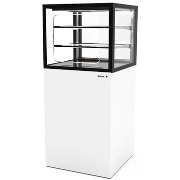Neutrale Vitrine | INTEGRA | Wit/Zwart | 3 Niveaus |, Verzenden, Nieuw in verpakking