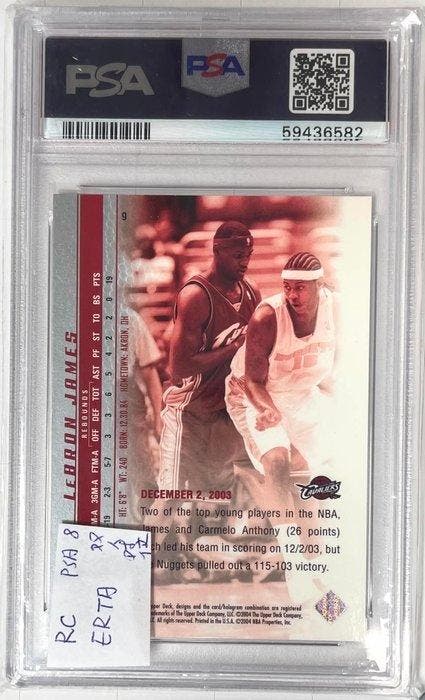 2003 Upper Deck Phenomenal Beginning LeBron James 9 First, Collections, Autocollants