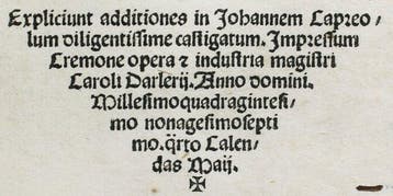 Prieriano / Tommaso dAquino - [Incunable] Divinum Opus -