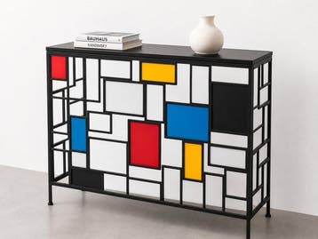 Dressoir - Metaal - Mondriaan-stijl design