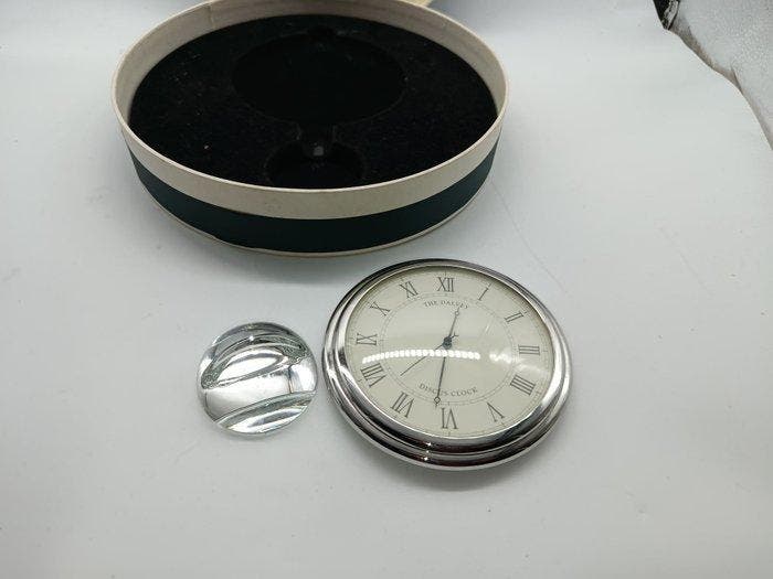 Horloge de bureau, Horloge de table - Dalvey -1897 - Acier,, Antiquités & Art, Antiquités | Horloges