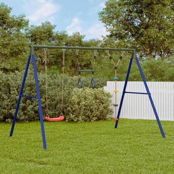 vidaXL Schommelset met schommel, trapeze en klimtouw met, Verzenden, Nieuw