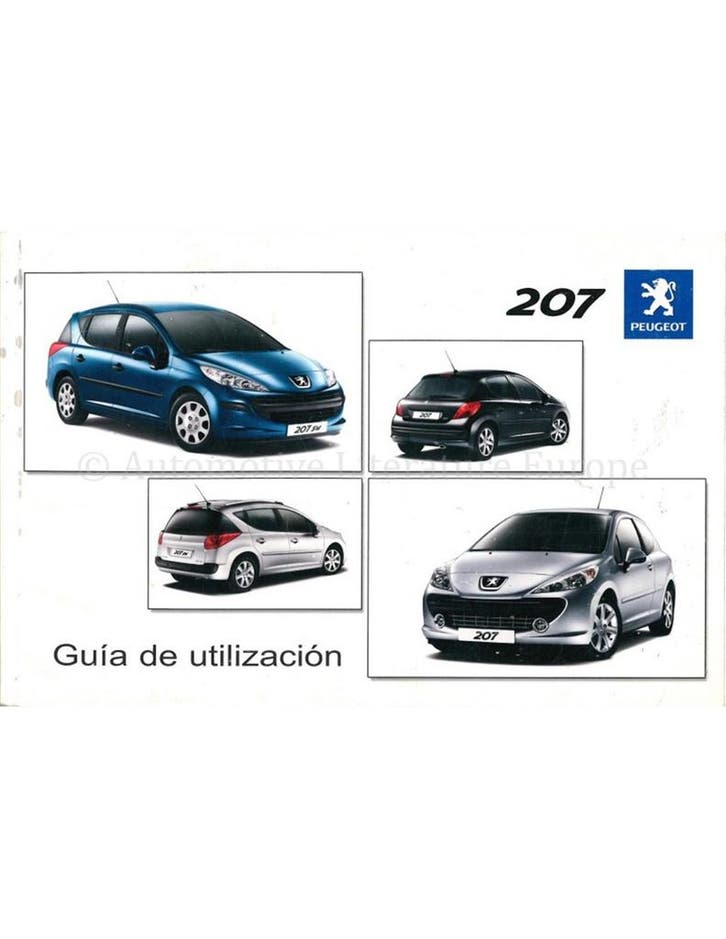 2007 PEUGEOT 207 INSTRUCTIEBOEKJE SPAANS, Autos : Divers, Modes d'emploi & Notices d'utilisation