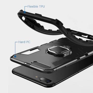 Huawei P Smart 2019 Hoesje  - Magnetisch Shockproof Case, Verzenden
