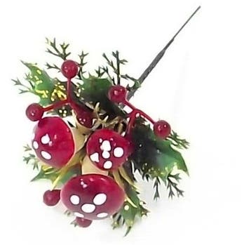 Kerstbijsteker Herfst XMAS Paddenstoel Besjes Doos 96 stuks, Nieuw