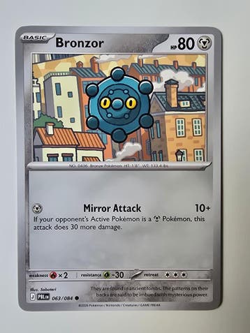 BRONZOR (PITCH BLACK 063/084) (TRADING CARD), Gebruikt