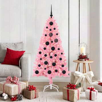 vidaXL Kerstboom Roze 150 cm PVC, Verzenden, Nieuw