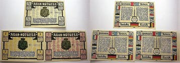 1/2 Mark + 1 Mark + 2 Mark 1 4 1921-1 4 1922 duitse Serie..., Verzenden