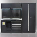 Datona Werkplaatsinrichting PREMIUM met RVS werkblad 225 cm, Ophalen of Verzenden, Nieuw