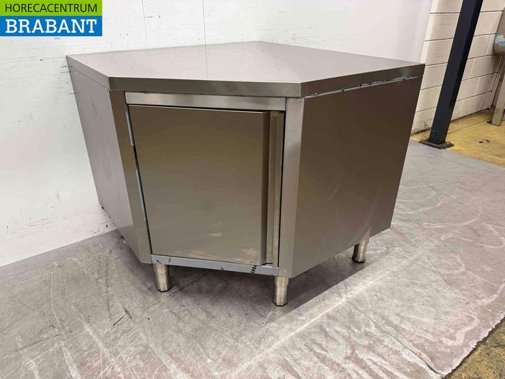 Combisteel RVS Werkkast Hoekkast Kast klap 100 x 100 cm, Articles professionnels, Horeca | Mobilier & Aménagement, Enlèvement ou Envoi