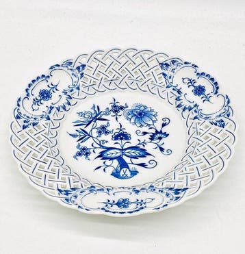 Meissen - Schotel - Klassisches Zwiebelmuster, durchbrochen