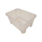 Nestbare Stapelbak 280x190x140 mm transparant pp gebruikt, Ophalen of Verzenden, Nieuw