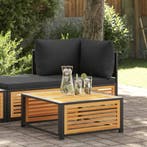 vidaXL Tuintafel 68x68x30 cm massief acaciahout, Verzenden, Nieuw