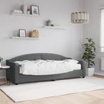 vidaXL Slaapbank met matras 80x200 cm stof donkergrijs, Verzenden, Nieuw