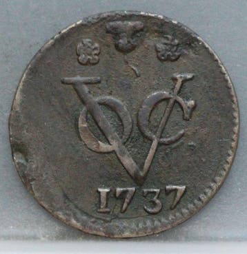 Nederland West Friesland VOC. Duit 1737 (Zonder, Timbres & Monnaies