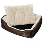 vidaXL Hondenbed bruin en beige XXL, Dieren en Toebehoren, Verzenden, Nieuw