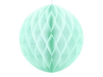 Honeycomb Bal Mintgroen 30cm, Verzenden