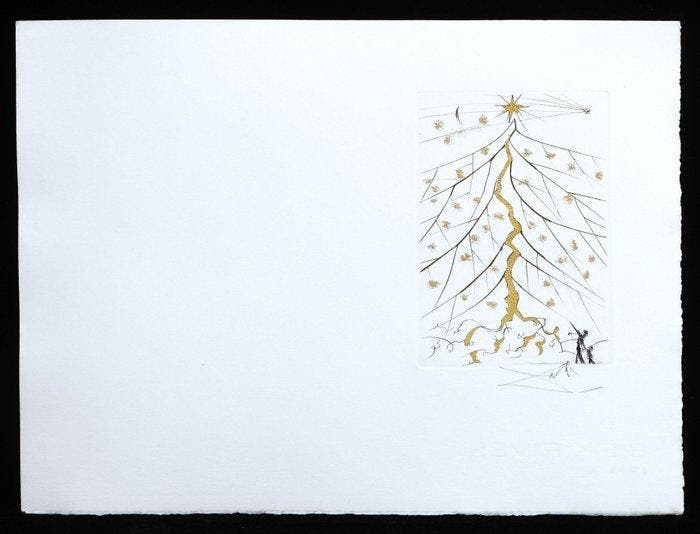 Salvador Dali (1904-1989) - Star Of Bethlehem, Antiquités & Art, Antiquités | Autres Antiquités
