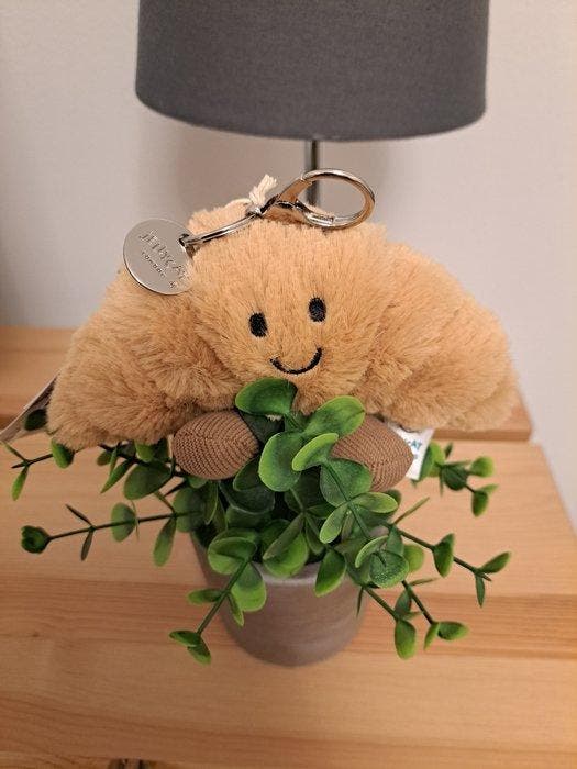 Jellycat - Speelgoed Croissant Schlüsselanhänger - 2010-2020, Antiek en Kunst, Antiek | Speelgoed