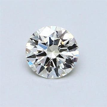 1 pcs Diamant (Natuurlijk) - 0.52 ct - Rond - K - VS2 -