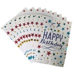 Fako Bijoux - Folie Uitdeelzakjes Happy Birthday - 10 stuks, Divers, Emballage cadeau, Verzenden