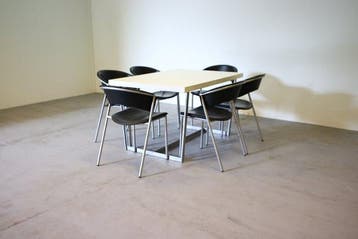 Calligaris - Zitgroep (7) - Harada - Leder, Metaal -