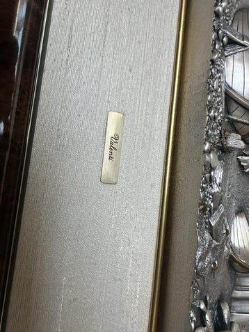 Valenti - Reliëf, Velieri nel borgo - 40 cm - .925 zilver,