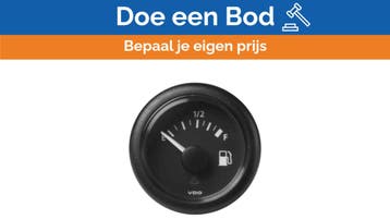 Bieden: VDO Veratron ViewLine 52MM Black Fuel Level Indicat, Ophalen of Verzenden, Nieuw