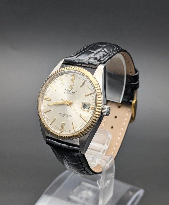 Ricoh - Takano-Linked 21J Automatic Fluted Bezel - Sans prix, Handtassen en Accessoires, Horloges | Heren