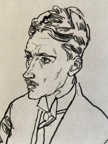 Egon Schiele (1890-1918), after - Dr. F. M. Haberditzl