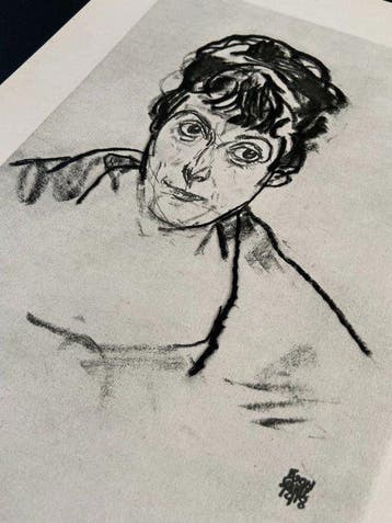 Egon Schiele (1890-1918), after - Frauenbildnis