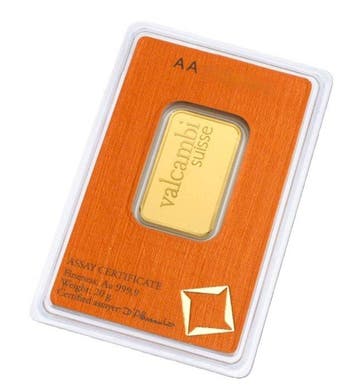 20 gram - Goud .999 - Valcambi - Verzegeld en met