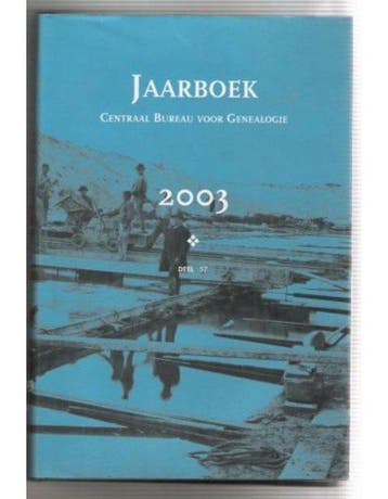 Jaarboek van het Centraal Bureau voor Genealogie 2003, Livres, Verzenden