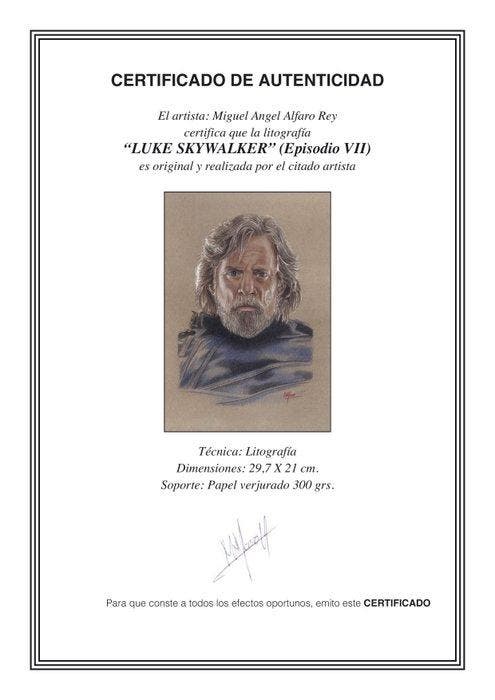 Miguel Ángel Alfaro Rey - Star Wars - Litografía Set of 5 -, Verzamelen, Film en Tv