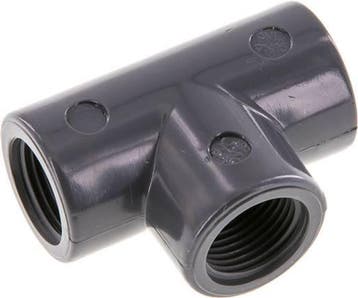 T-Koppeling RP3/8'' PVC-U En 1452-3 16bar [2 Stuks], Doe-het-zelf en Bouw, Verzenden, Nieuw