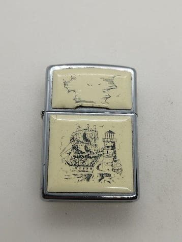 Zippo - Zippo Scrimshaw ship 1995 - Zonder minimumprijs -, Nieuw