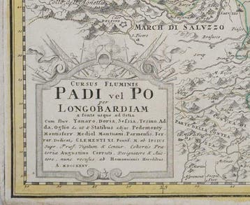 Italië - Po-rivier, Noord-Italië; Homann Heirs - Cursus, Boeken, Atlassen en Landkaarten, Nieuw