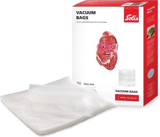 2dekans | Solis Vacuumzakken Voedsel 30 x 40 cm - Geschikt, Huis en Inrichting, Keuken | Keukenbenodigdheden, Ophalen of Verzenden