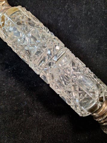 Bouteille de parfum - Cristal, Plaqué(e) argent -