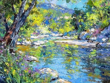 Claude Carvin (1956) - Au bord de leau