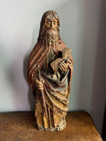sculptuur, Sint-Thomas (Apostel) - 69 cm - Hout - 1500