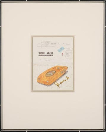 Panamarenko (1940-2019) - Set : Gesigneerde Art Card Thermo