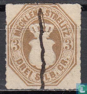 Mecklenburg-Strelitz - Wapenschild - 1864, Verzenden, Gestempeld