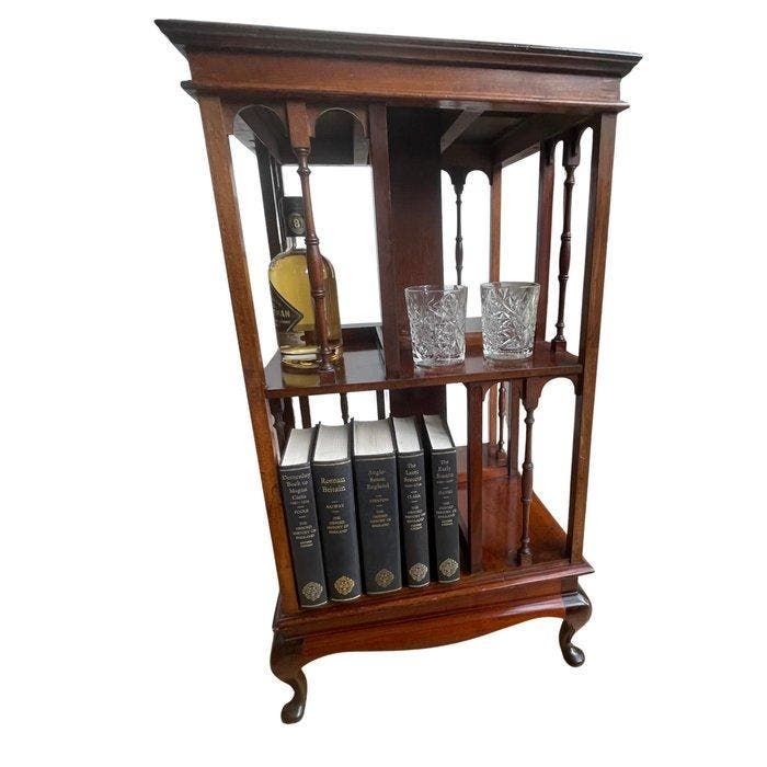 Revolving - Bibliothèque - Bois, Antiquités & Art, Curiosités & Brocante