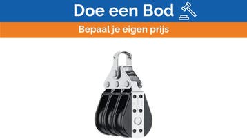 Bieden: Harken 129 38 mm Triple Big Bullet Block, Ophalen of Verzenden