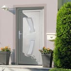 vidaXL Voordeur 88x200 cm PVC wit, Verzenden, Nieuw